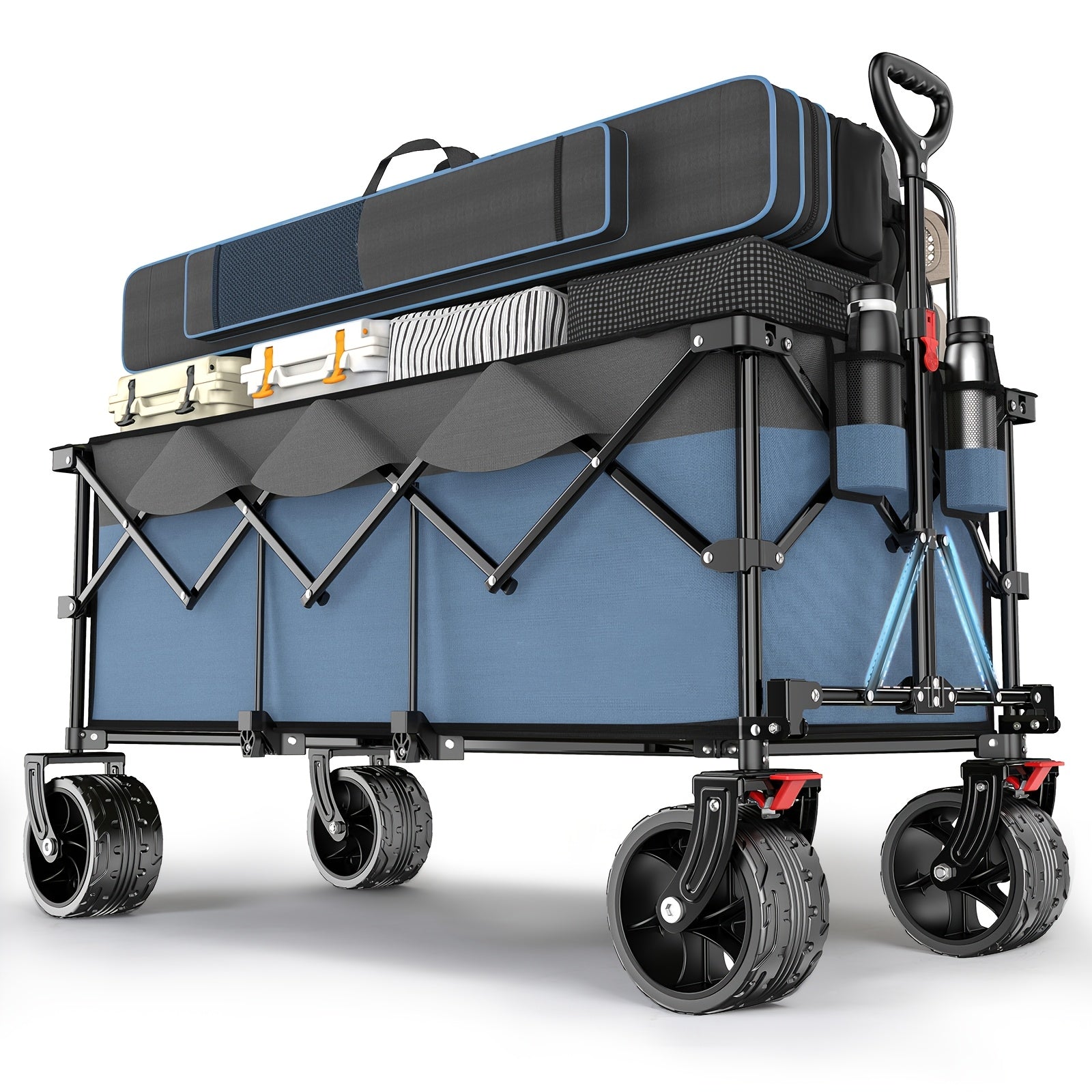 Industrietauglicher Klappwagen, 200kg für Bauarbeiten und Alltag – Detailansicht 5