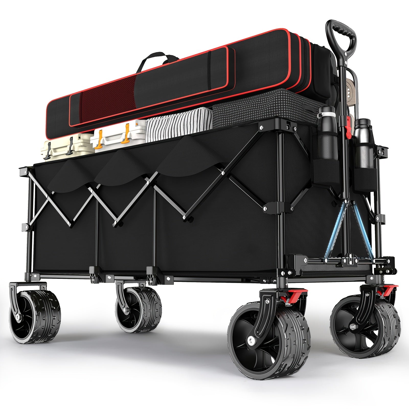 Industrietauglicher Klappwagen, 200kg für Bauarbeiten und Alltag – Detailansicht 8