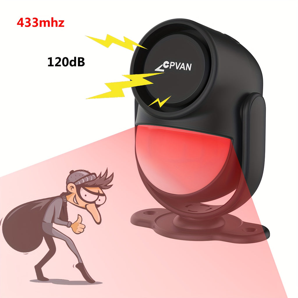Infrarot-Bewegungsmelder-Alarm, Schwarz für Schlafzimmer und Bett – Hauptansicht
