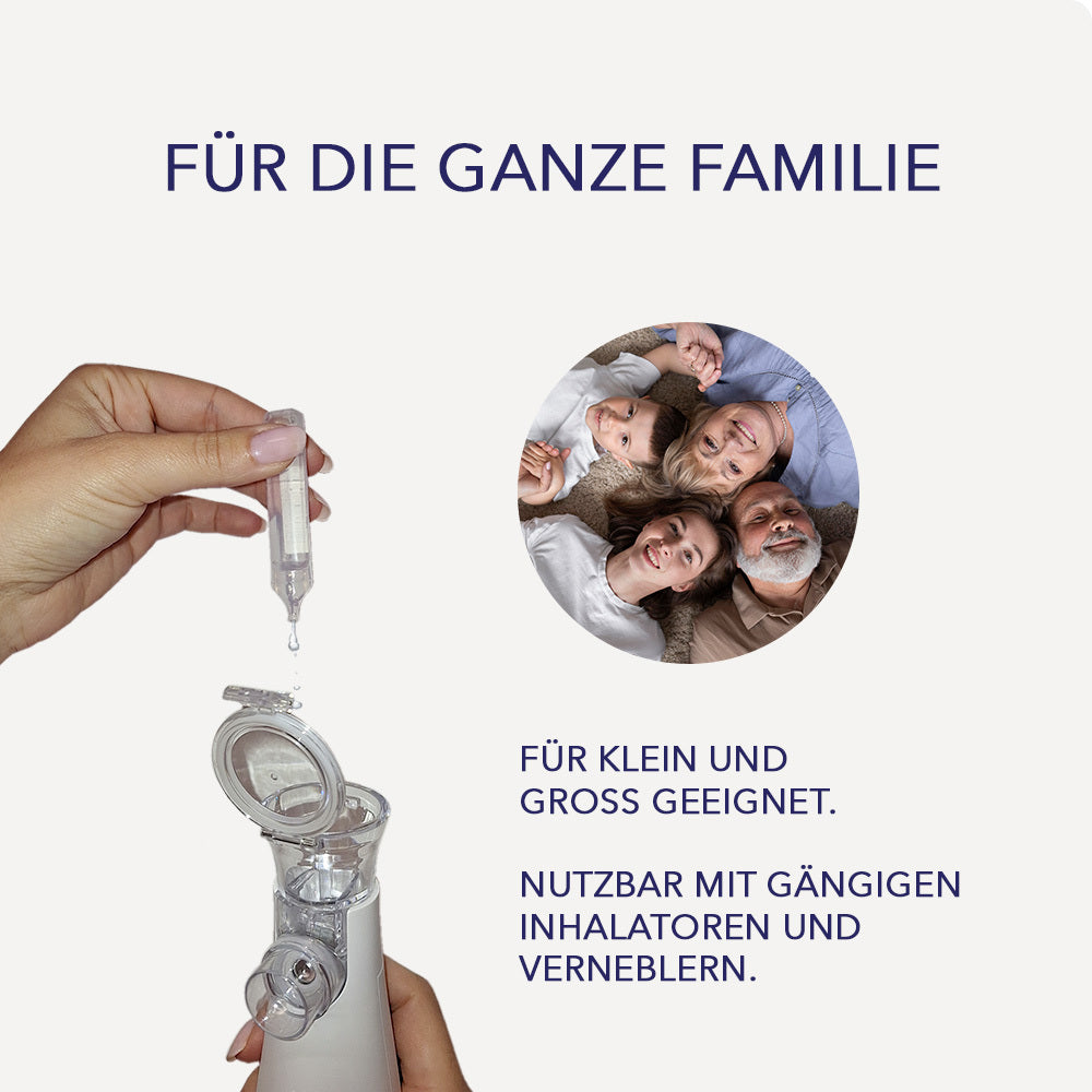 Inhalationskochsalzlösung, Isotonische Kochsalzlösung 0 für Inhalation, Sanfte Inhalationslösung und Alltag – Detailansicht 3