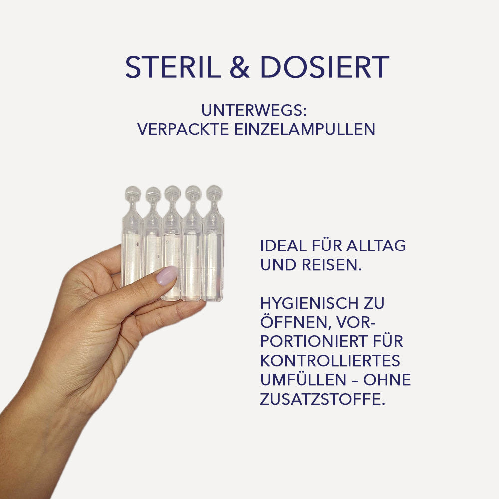 Inhalationskochsalzlösung, Isotonische Kochsalzlösung 0 für Inhalation, Sanfte Inhalationslösung und Alltag – Detailansicht 8