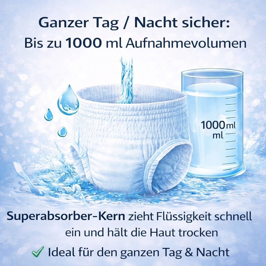 Inkontinenz-Pants, 1000 ml für Erwachsene L und XL – Detailansicht 5