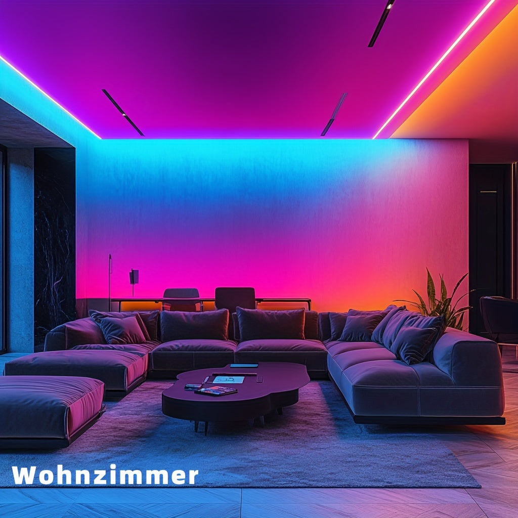 Intelligente LED-Lichtleisten, LED-Beleuchtung für Schlafzimmer und Bett – Detailansicht 13