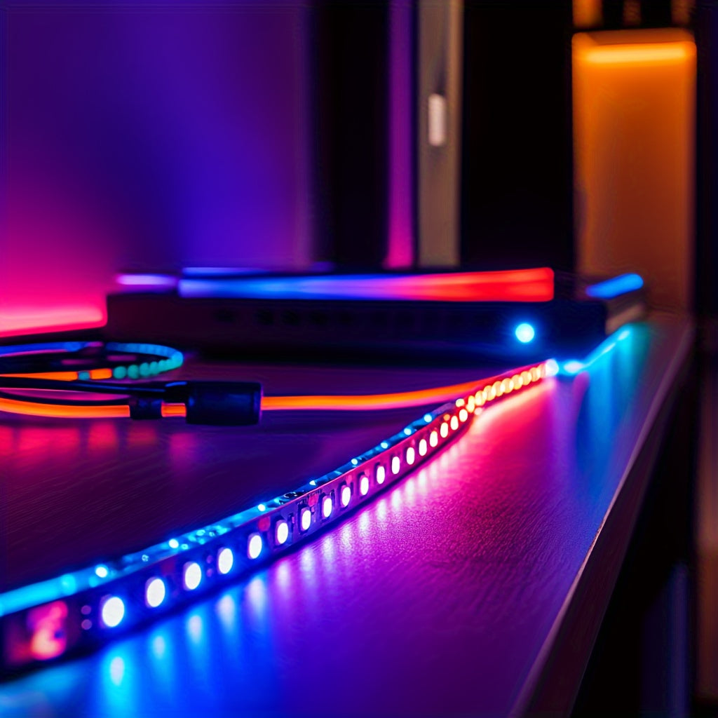 Intelligente LED-Lichtleisten, LED-Beleuchtung für Schlafzimmer und Bett – Detailansicht 19