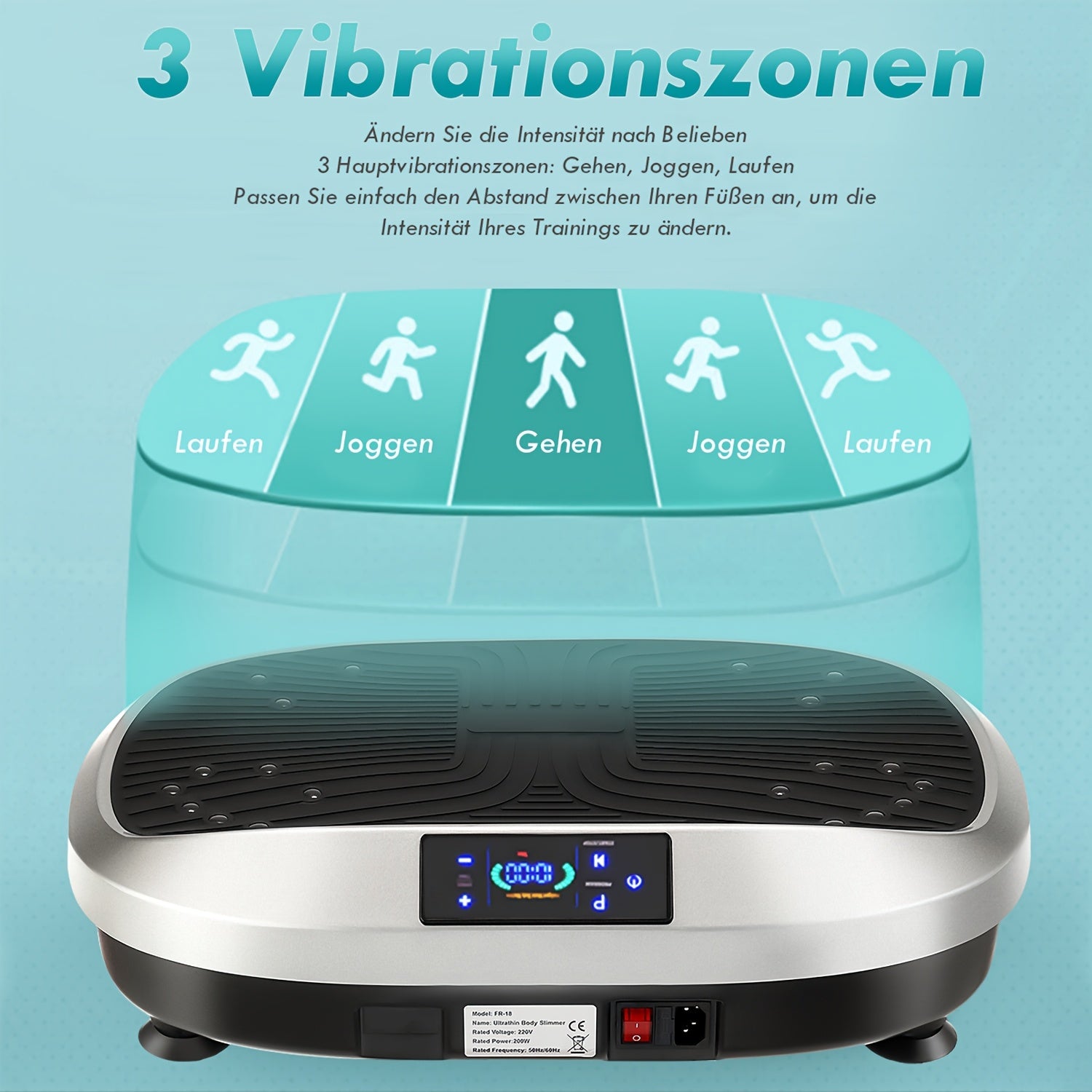 Intelligente Vibrationplatte, 120KG für Schlafzimmer und Bett – Detailansicht 5