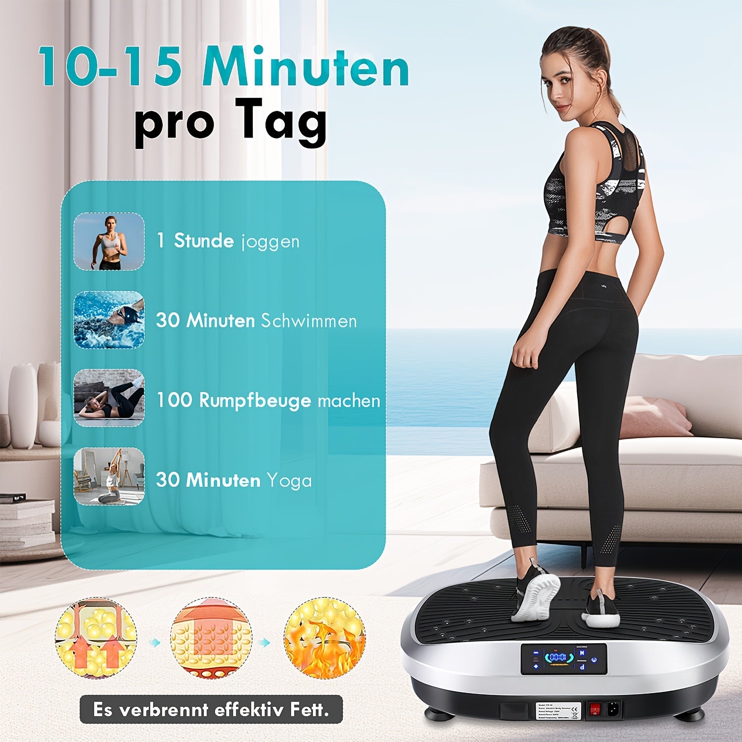 Intelligente Vibrationplatte, 120KG für Schlafzimmer und Bett – Detailansicht 7
