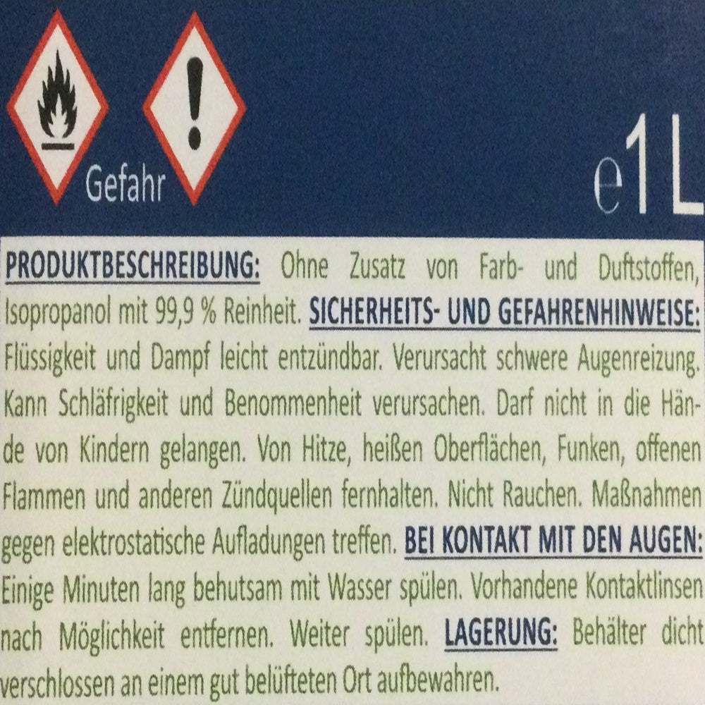 JaTop Isopropanol, 1L für Pflege zu Hause und Alltag – Detailansicht 8