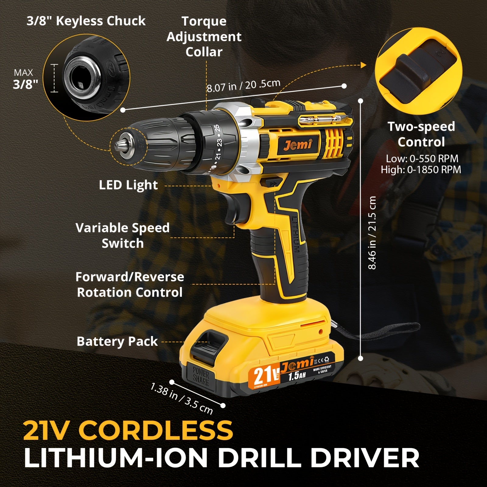 Jemi Tool, 12V für Wartung und Arbeit – Detailansicht 5
