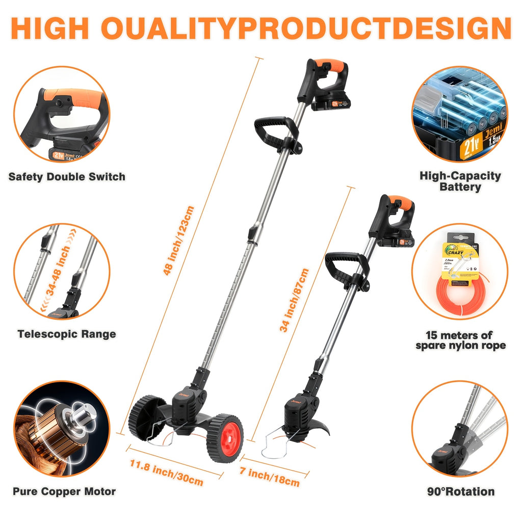 Jemi Tool, mit 4 Rollen für Garten und Terrasse – Detailansicht 4