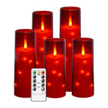 JINYANIA 5er-Pack Flammenlose LED-Kerzen, LED-Beleuchtung für Schlafzimmer und Bett – Detailansicht 5