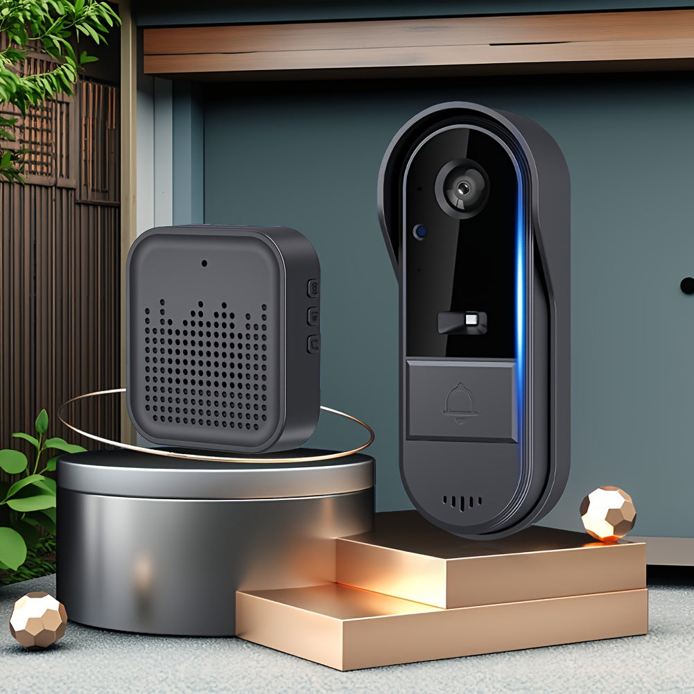Kabellose Wi-Fi Video Türklingel Kamera, Schwarz für Zuhause und Alltag – Detailansicht 5