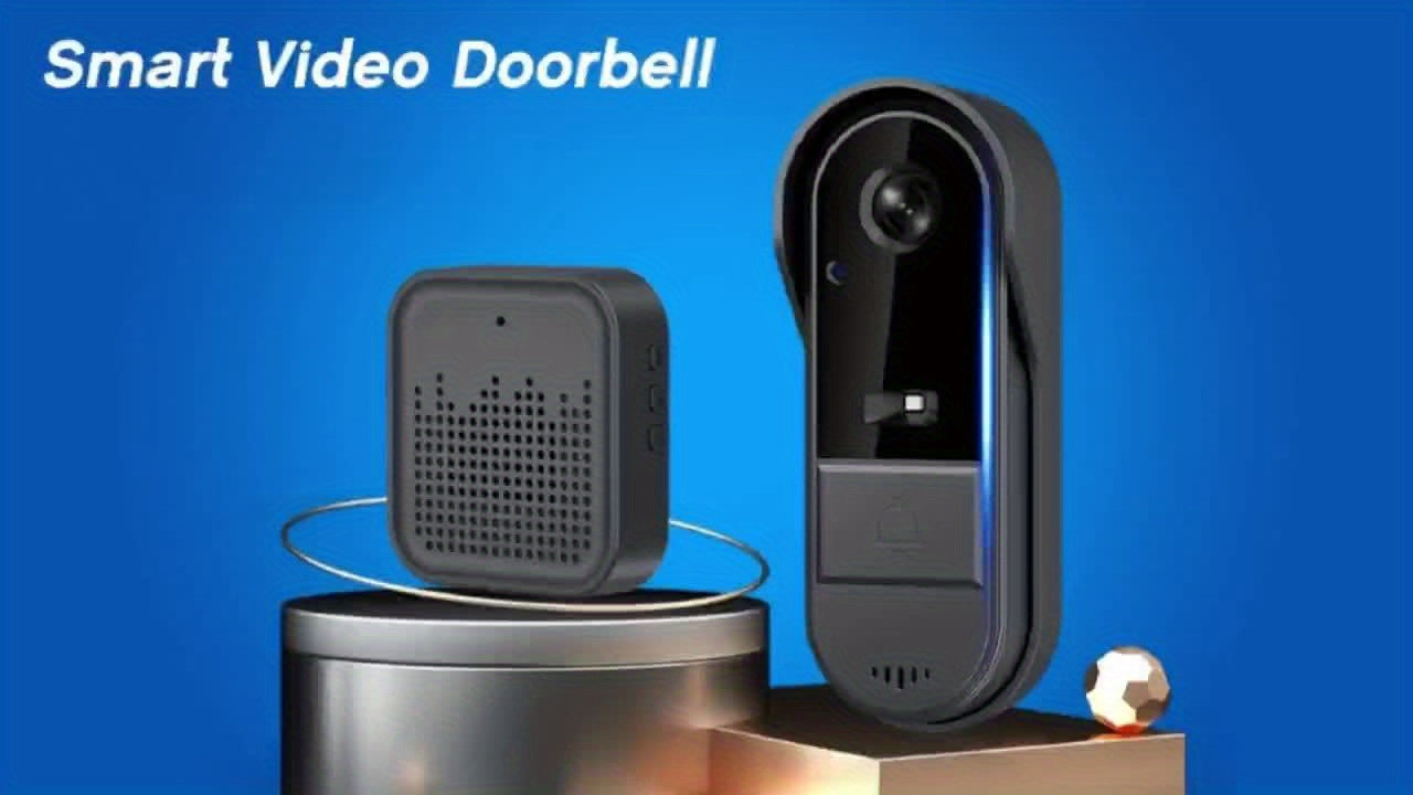 Kabellose Wi-Fi Video Türklingel Kamera, Schwarz für Zuhause und Alltag – Detailansicht 12
