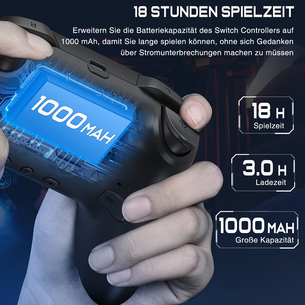 Kabelloser Switch-Controller, Schwarz für Switch und Lite – Detailansicht 4