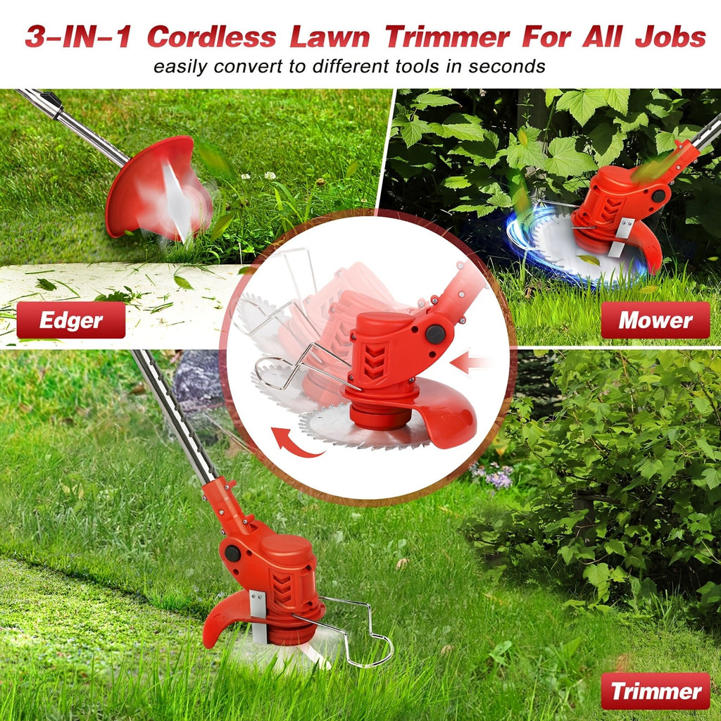 Kabelloser Unkrauttrimmer, 21V für Garten und Terrasse – Detailansicht 10