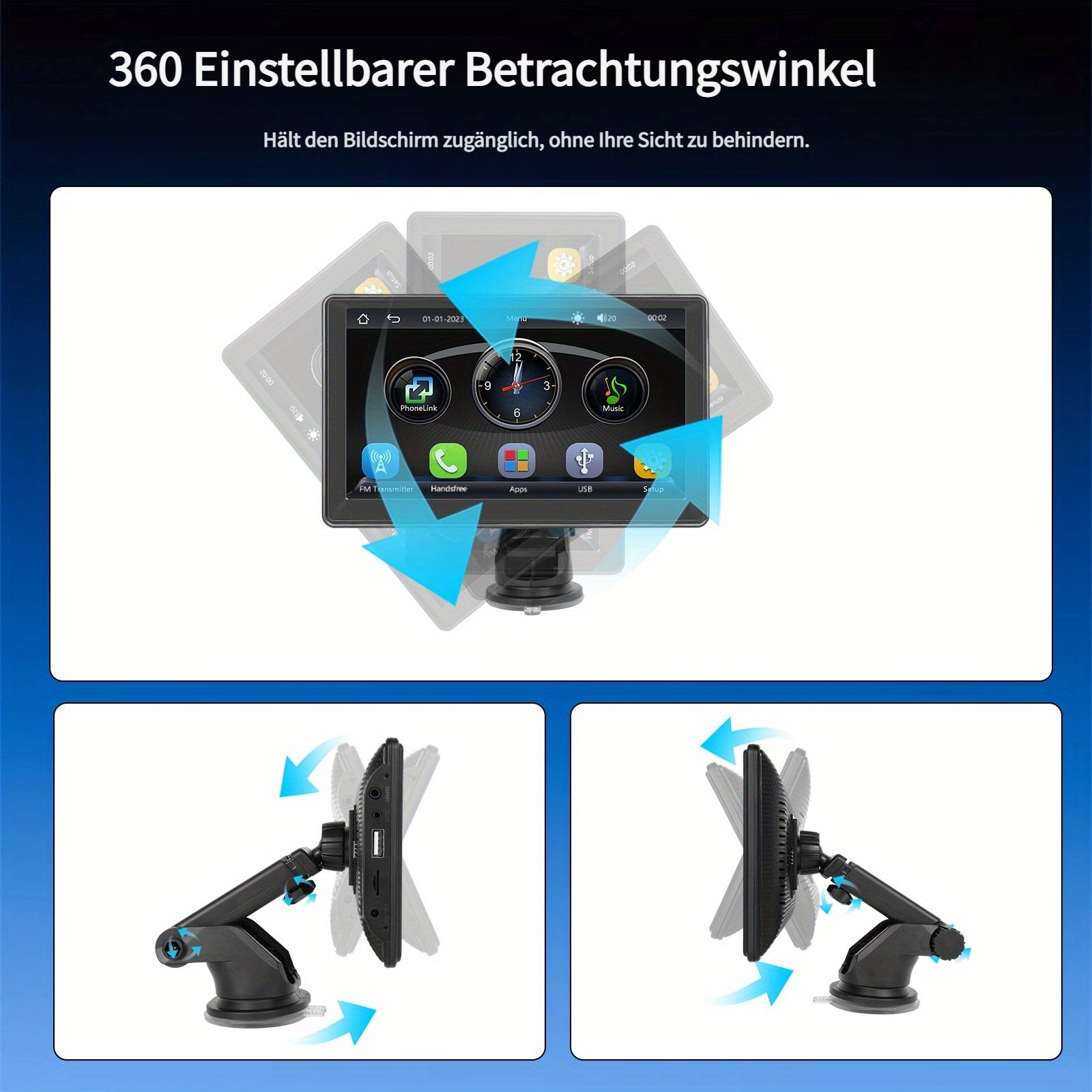 Kabelloses Carplay, Nur Radio für Fahrzeug und unterwegs – Detailansicht 8