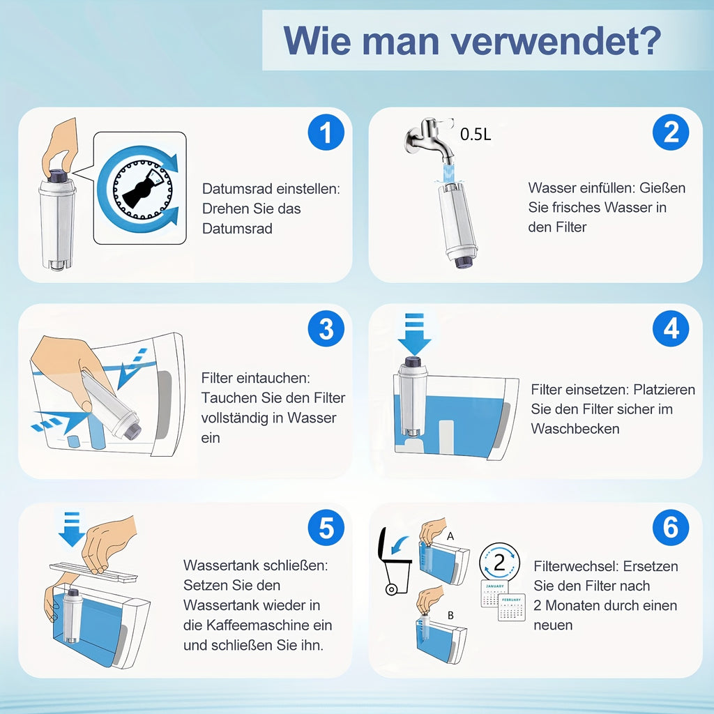 Kaffeemaschine, 6er Pack für Küche und Büro – Detailansicht 3