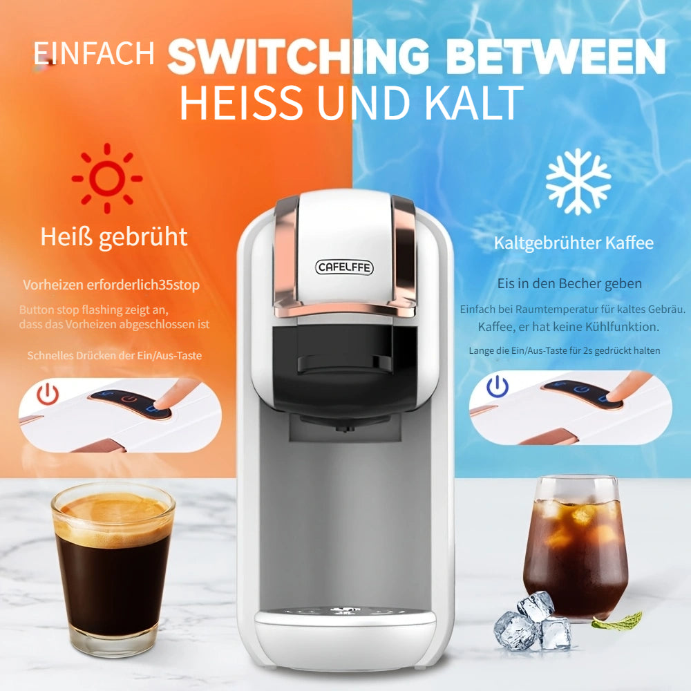 Kaffeemaschine, Weiß für Küche und Büro – Detailansicht 3