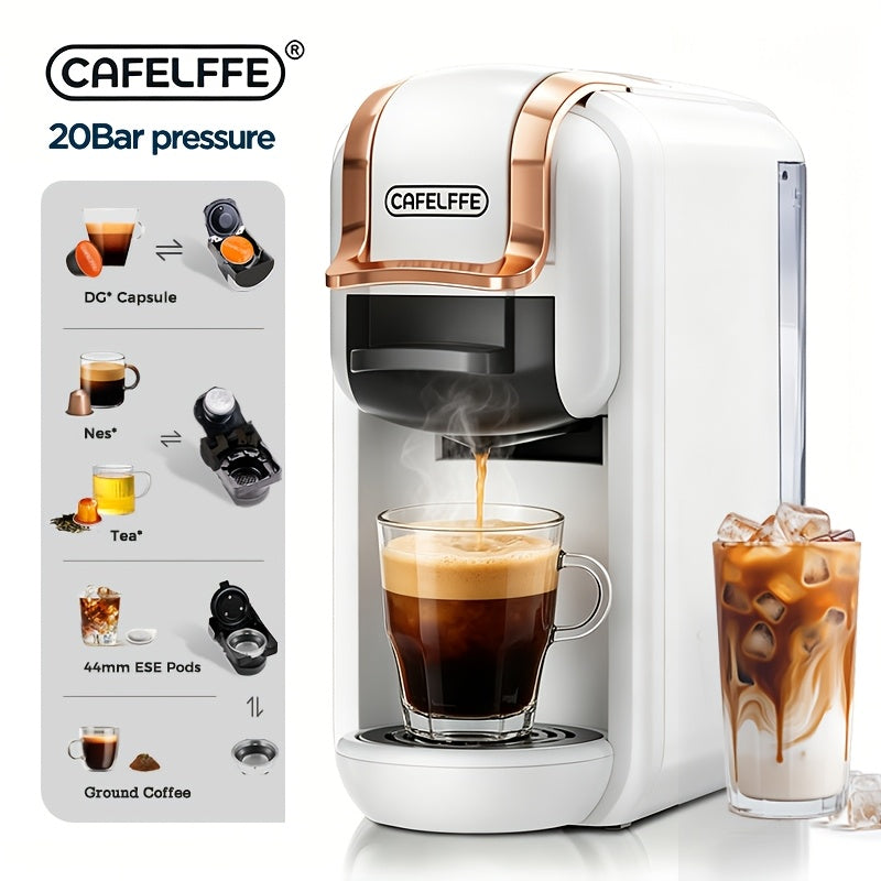 Kaffeemaschine, Weiß für Küche und Büro – Detailansicht 9