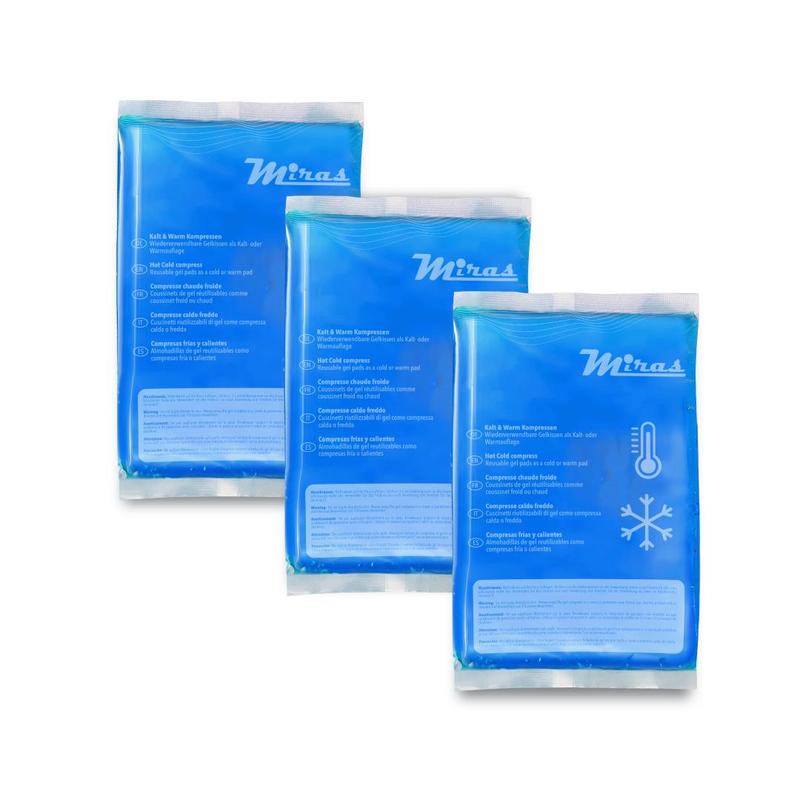 Kalt-Warm-Kompresse, 3er Box 12x20 cm für Wärme und Kältetherapie bei Schmerzen – Hauptansicht