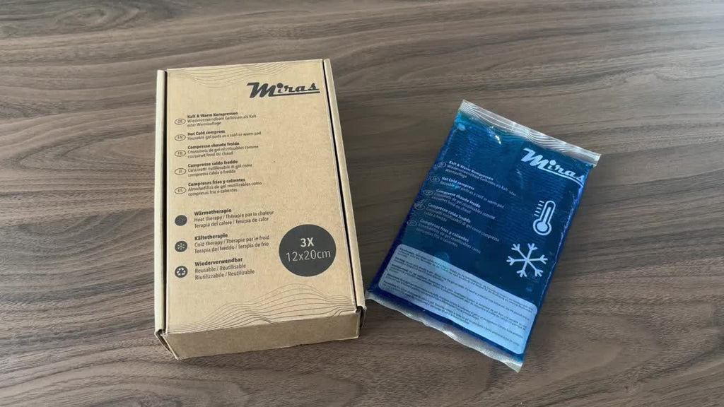 Kalt-Warm-Kompresse, 3er Box 12x20 cm für Wärme und Kältetherapie bei Schmerzen – Detailansicht 2