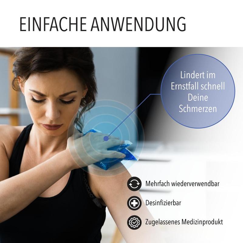Kalt-Warm-Kompresse, 3er Box 12x20 cm für Wärme und Kältetherapie bei Schmerzen – Detailansicht 4