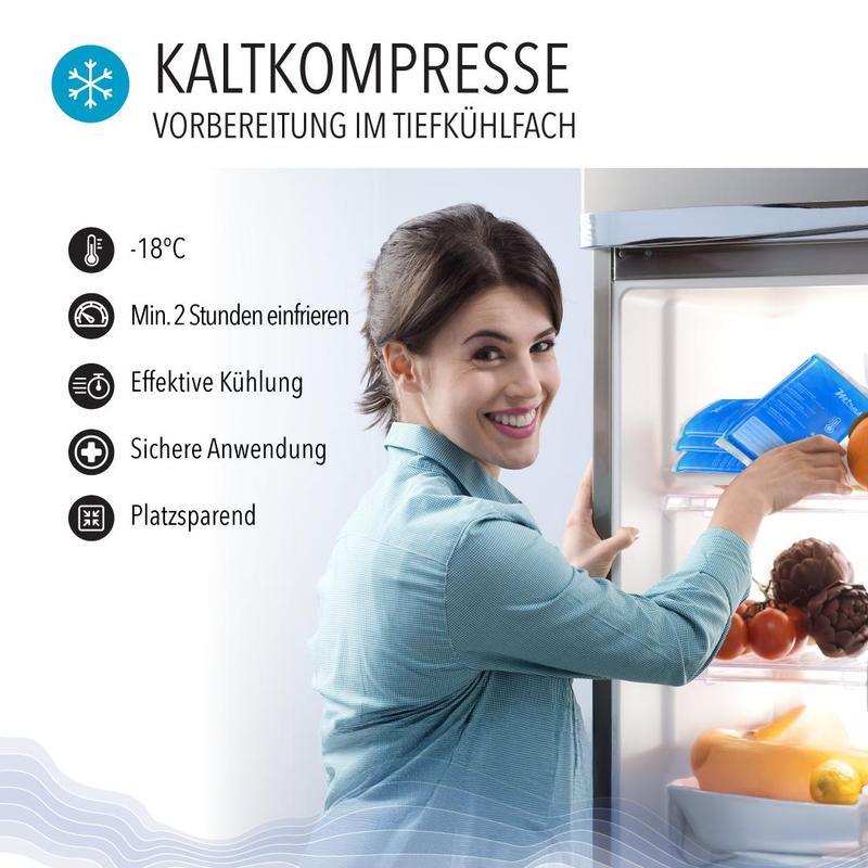 Kalt-Warm-Kompresse, 3er Box 12x20 cm für Wärme und Kältetherapie bei Schmerzen – Detailansicht 6