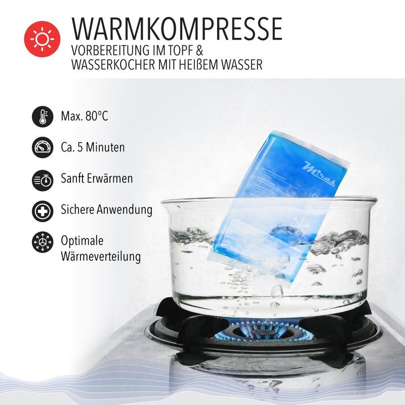 Kalt-Warm-Kompresse, 3er Box 12x20 cm für Wärme und Kältetherapie bei Schmerzen – Detailansicht 7