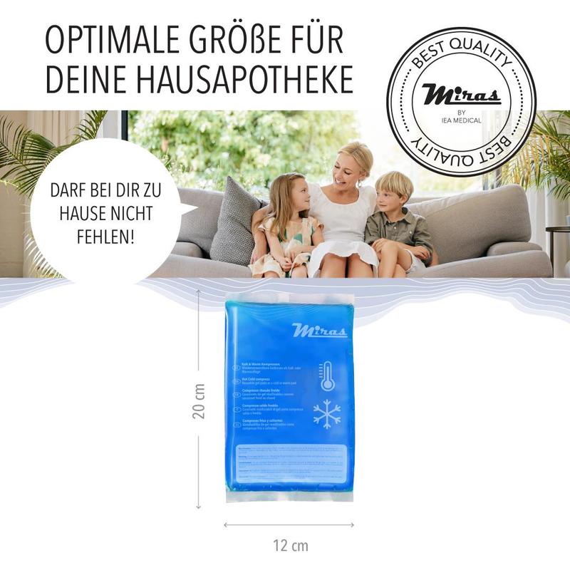 Kalt-Warm-Kompresse, 3er Box 12x20 cm für Wärme und Kältetherapie bei Schmerzen – Detailansicht 8