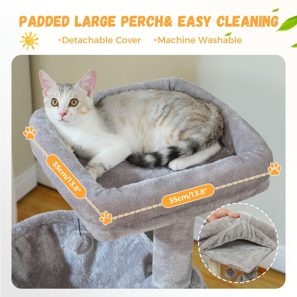 Katzen-Kratzbaum, 104cm für Haustiere und Zuhause – Detailansicht 12