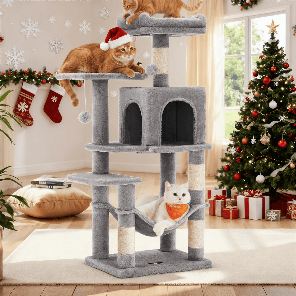 Katzen-Kratzbaum, 112 cm für Haustiere und Zuhause – Hauptansicht