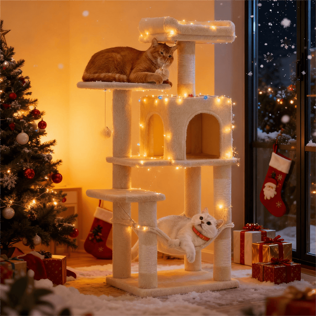 Katzen-Kratzbaum, 112 cm für Haustiere und Zuhause – Detailansicht 29