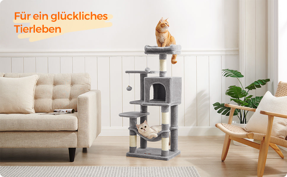 Katzen-Kratzbaum, 112 cm für Haustiere und Zuhause – Detailansicht 32