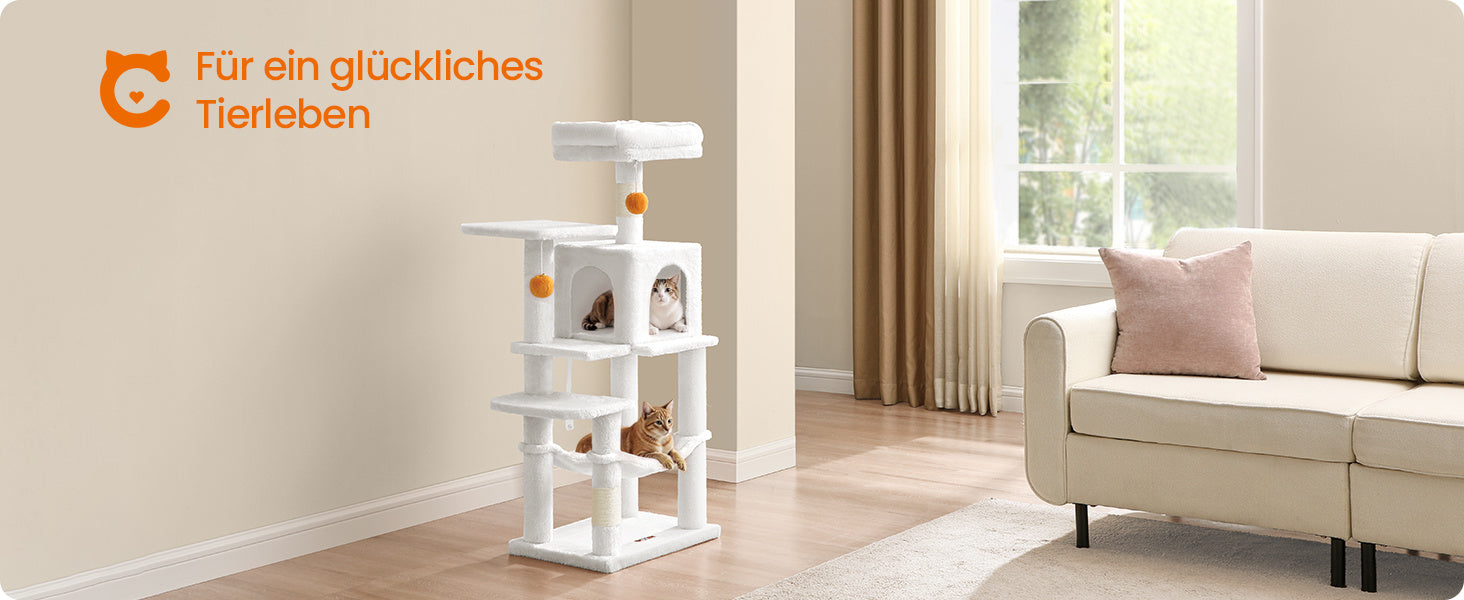 Katzen-Kratzbaum, 112 cm für Haustiere und Zuhause – Detailansicht 33