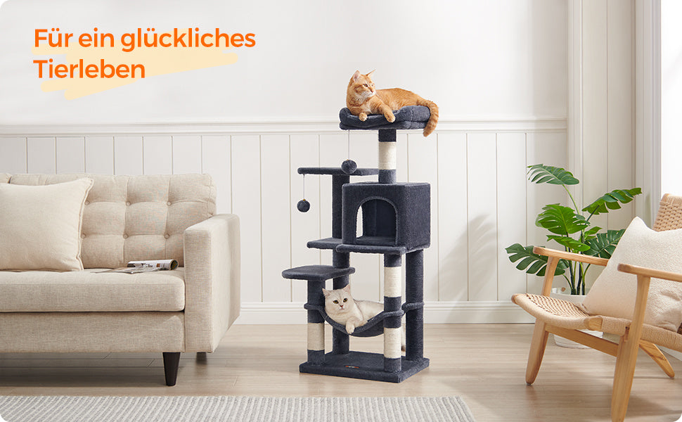 Katzen-Kratzbaum, 112 cm für Haustiere und Zuhause – Detailansicht 34