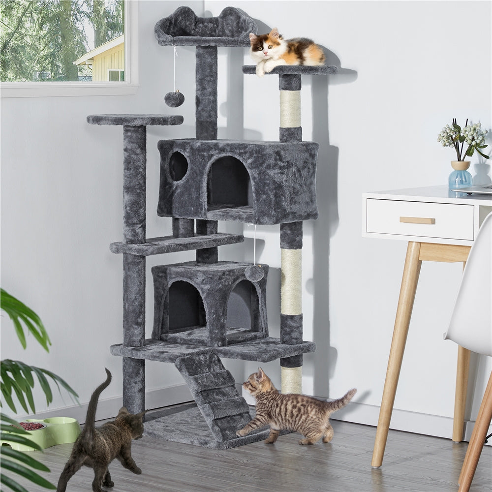 Katzen-Kratzbaum, 138 cm für Haustiere und Zuhause – Hauptansicht