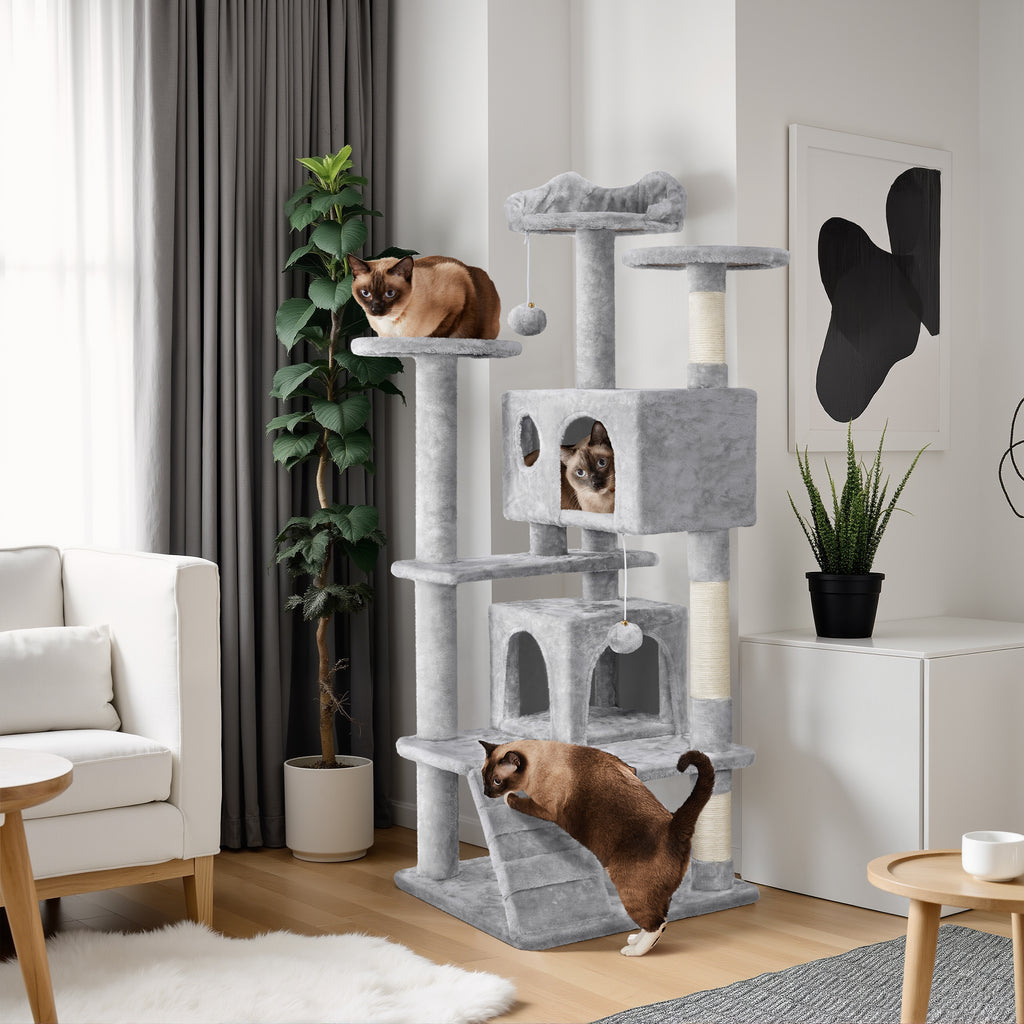 Katzen-Kratzbaum, 138 cm für Haustiere und Zuhause – Detailansicht 9