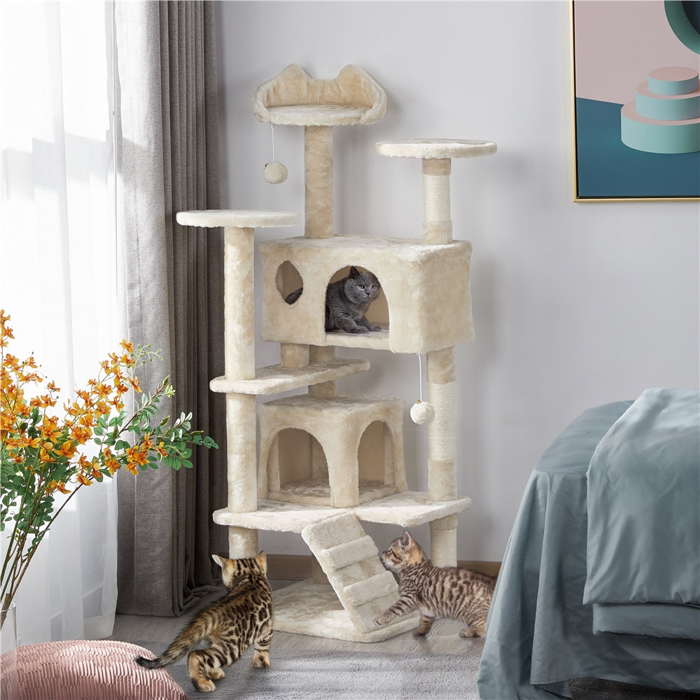 Katzen-Kratzbaum, 138 cm für Haustiere und Zuhause – Detailansicht 17