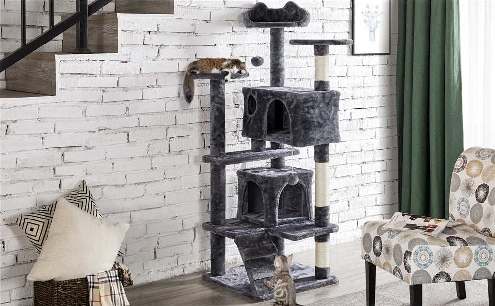 Katzen-Kratzbaum, 138 cm für Haustiere und Zuhause – Detailansicht 28
