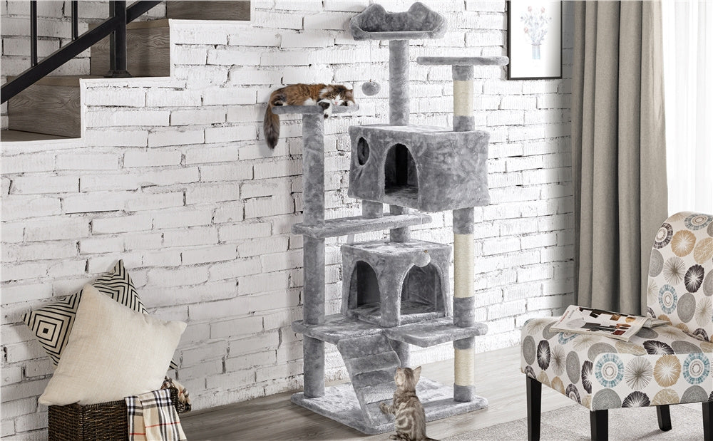 Katzen-Kratzbaum, 138 cm für Haustiere und Zuhause – Detailansicht 29