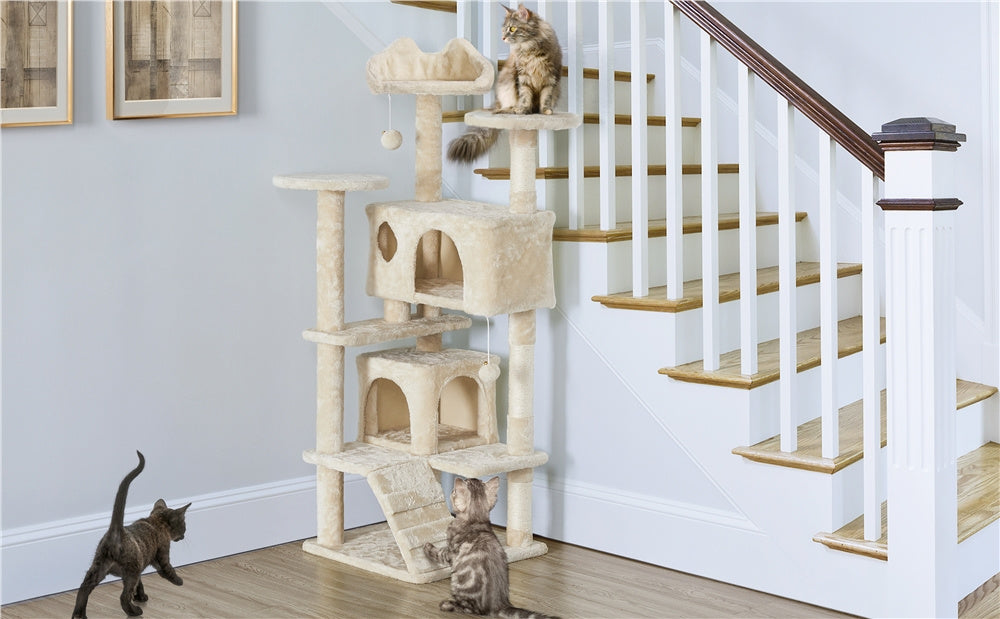 Katzen-Kratzbaum, 138 cm für Haustiere und Zuhause – Detailansicht 31