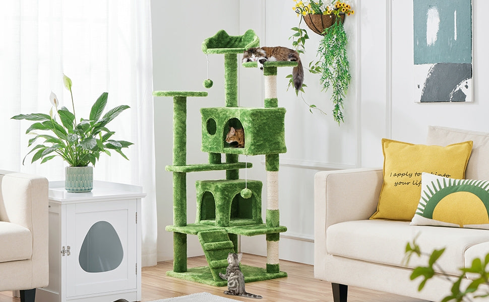 Katzen-Kratzbaum, 138 cm für Haustiere und Zuhause – Detailansicht 32