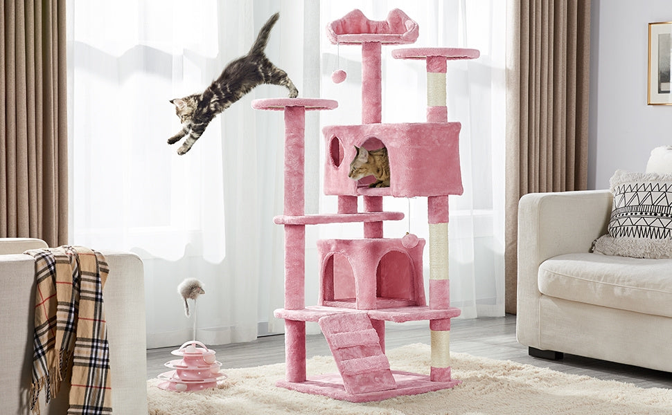 Katzen-Kratzbaum, 138 cm für Haustiere und Zuhause – Detailansicht 33