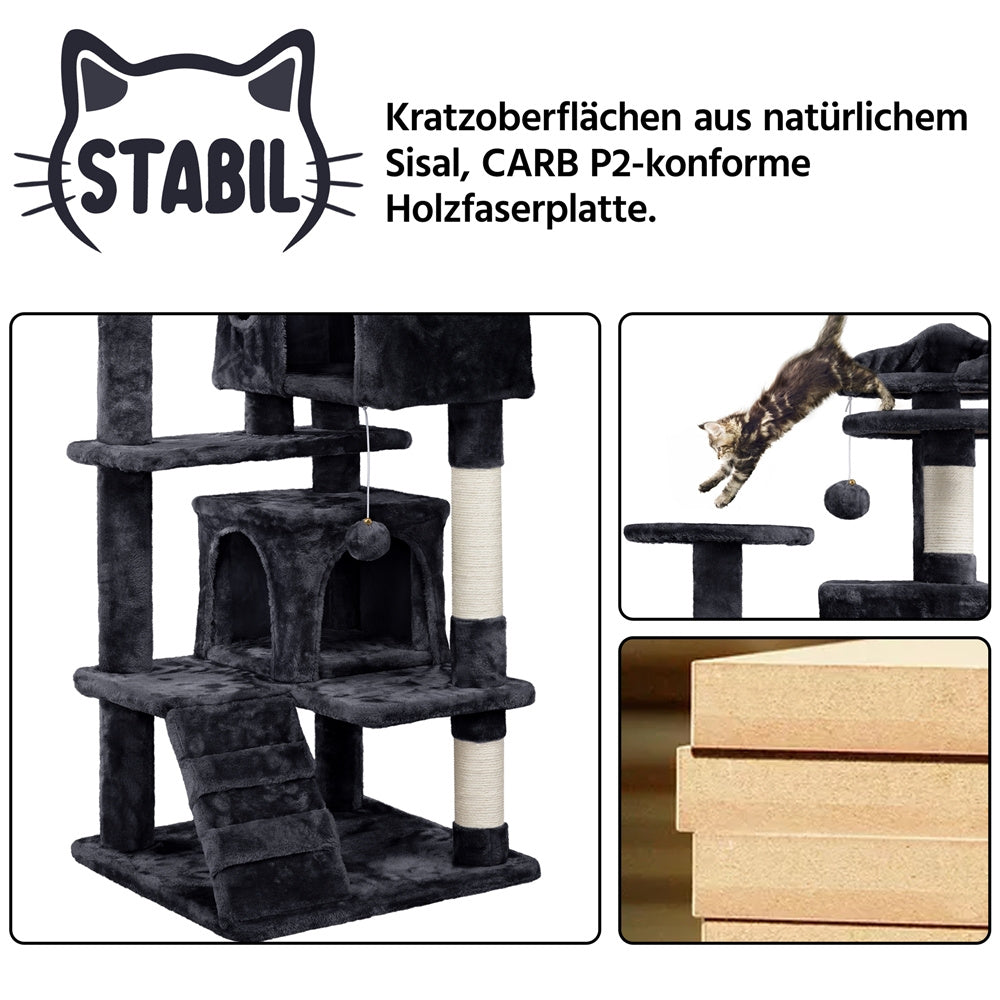 Katzen-Kratzbaum, 138 cm für Haustiere und Zuhause – Detailansicht 35