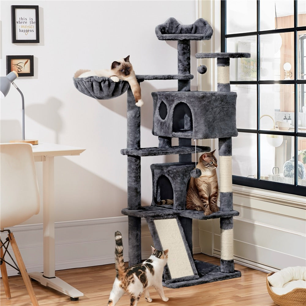 Katzen-Kratzbaum, 145 cm für Haustiere und Zuhause – Detailansicht 4