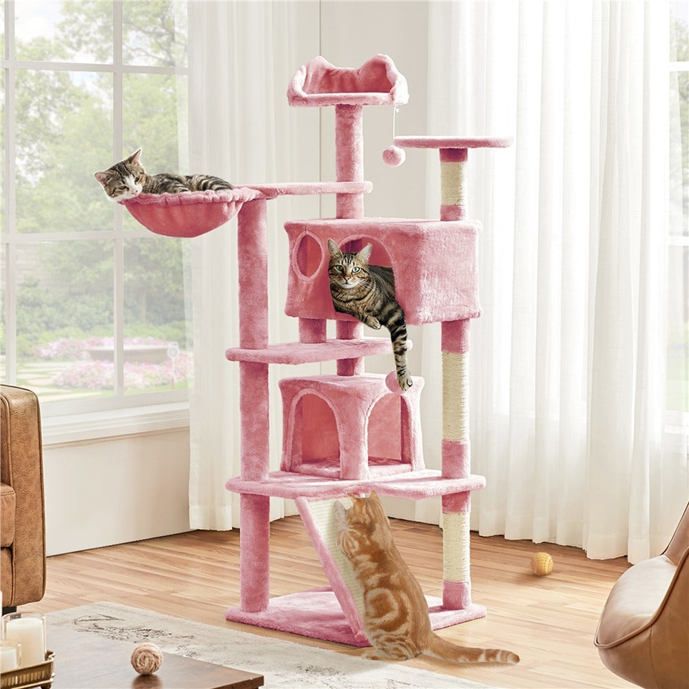 Katzen-Kratzbaum, 145 cm für Haustiere und Zuhause – Detailansicht 8