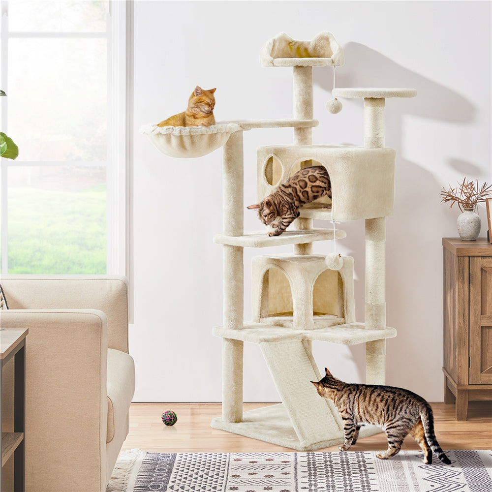Katzen-Kratzbaum, 145 cm für Haustiere und Zuhause – Detailansicht 10