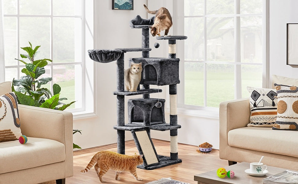 Katzen-Kratzbaum, 145 cm für Haustiere und Zuhause – Detailansicht 19