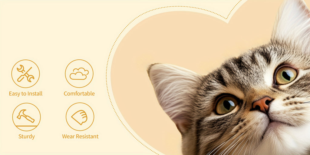Katzen-Kratzbaum, 149cm für Haustiere und Zuhause – Detailansicht 6