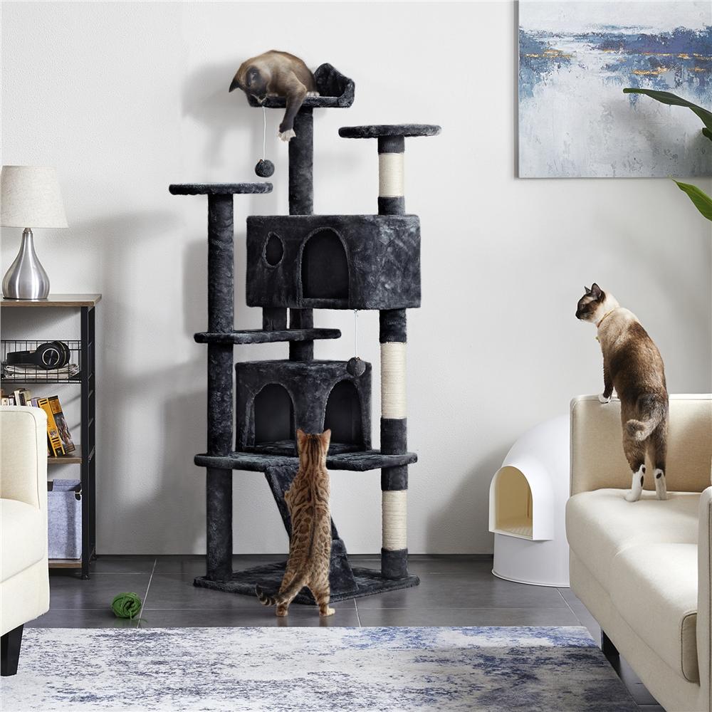 Katzen-Kratzbaum, 158 cm für Haustiere und Zuhause – Detailansicht 4