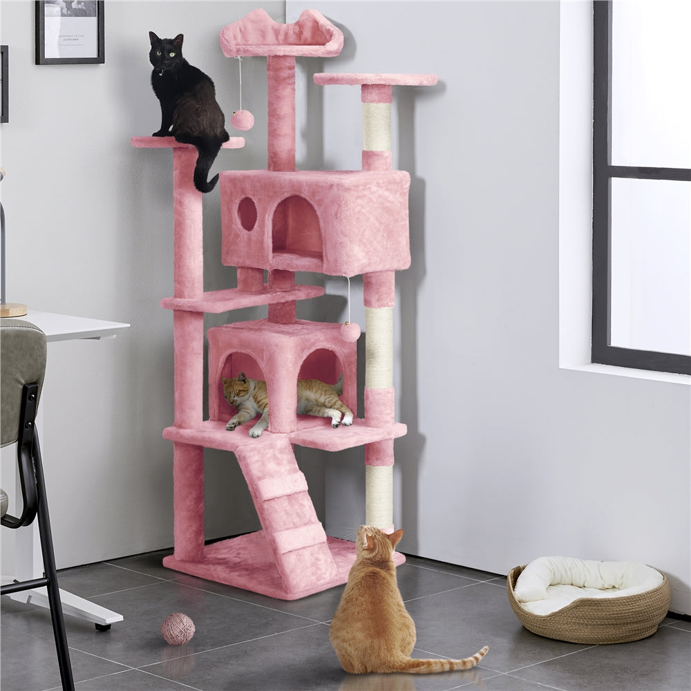Katzen-Kratzbaum, 158 cm für Haustiere und Zuhause – Detailansicht 5
